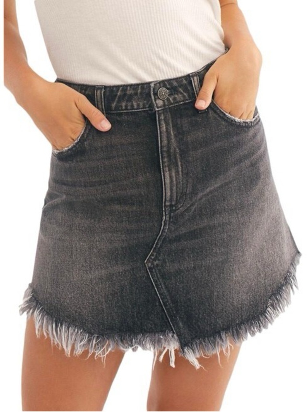 NWT Free People Bailey Denim Mini Skirt - Maverick